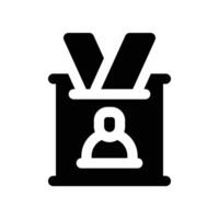id card icon. glyph icon for your website, mobile, presentation, and logo design. vector