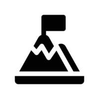 goal icon. glyph icon for your website, mobile, presentation, and logo design. vector