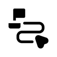 roadmap icon. glyph icon for your website, mobile, presentation, and logo design. vector