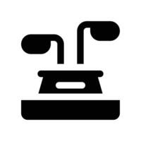 microphone icon. glyph icon for your website, mobile, presentation, and logo design. vector