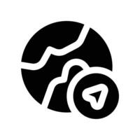 global direction icon. glyph icon for your website, mobile, presentation, and logo design. vector