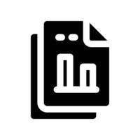 report icon. glyph icon for your website, mobile, presentation, and logo design. vector