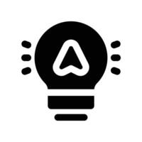 idea icon. glyph icon for your website, mobile, presentation, and logo design. vector