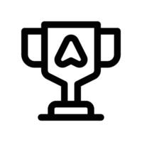 trophy icon. line icon for your website, mobile, presentation, and logo design. vector