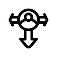 direction icon. line icon for your website, mobile, presentation, and logo design. vector