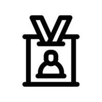 id card icon. line icon for your website, mobile, presentation, and logo design. vector