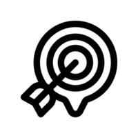 target icon. line icon for your website, mobile, presentation, and logo design. vector