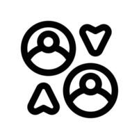 coaching icon. line icon for your website, mobile, presentation, and logo design. vector