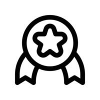 medal icon. line icon for your website, mobile, presentation, and logo design. vector