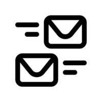 email icon. line icon for your website, mobile, presentation, and logo design. vector