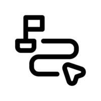 roadmap icon. line icon for your website, mobile, presentation, and logo design. vector