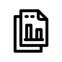 report icon. line icon for your website, mobile, presentation, and logo design. vector