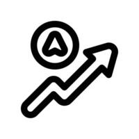 progress icon. line icon for your website, mobile, presentation, and logo design. vector