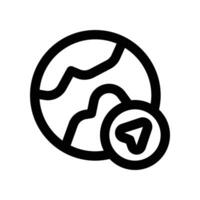 global direction icon. line icon for your website, mobile, presentation, and logo design. vector