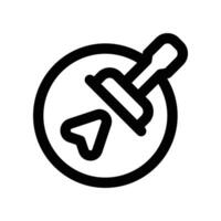 stamp icon. line icon for your website, mobile, presentation, and logo design. vector