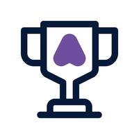 trophy icon. dual tone icon for your website, mobile, presentation, and logo design. vector