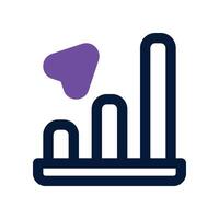 profit icon. dual tone icon for your website, mobile, presentation, and logo design. vector
