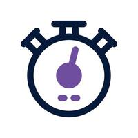 stopwatch icon. dual tone icon for your website, mobile, presentation, and logo design. vector