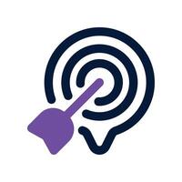 target icon. dual tone icon for your website, mobile, presentation, and logo design. vector