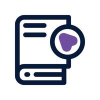 guide book icon. dual tone icon for your website, mobile, presentation, and logo design. vector