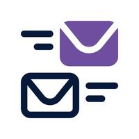 email icon. dual tone icon for your website, mobile, presentation, and logo design. vector