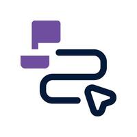 roadmap icon. dual tone icon for your website, mobile, presentation, and logo design. vector