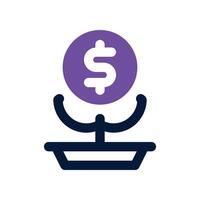 investment icon. dual tone icon for your website, mobile, presentation, and logo design. vector