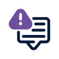 problem solving icon. dual tone icon for your website, mobile, presentation, and logo design. vector