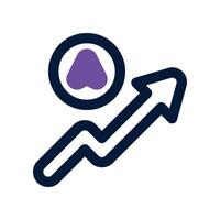 progress icon. dual tone icon for your website, mobile, presentation, and logo design. vector