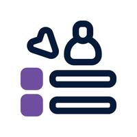 task icon. dual tone icon for your website, mobile, presentation, and logo design. vector