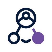 employee network icon. dual tone icon for your website, mobile, presentation, and logo design. vector