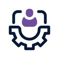integration icon. dual tone icon for your website, mobile, presentation, and logo design. vector
