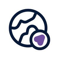 global direction icon. dual tone icon for your website, mobile, presentation, and logo design. vector