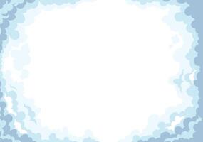 sky with clouds on white background illustration vector