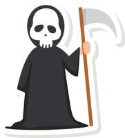 illustration Halloween devil sticker icon vector