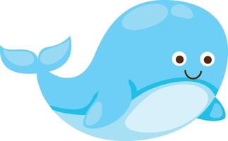 illustration of whale white on background vector