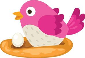 bird character on a white background vector