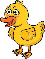 illustration of duck outline white on background vector
