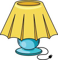 illustration of colorful lamp outline white on background vector