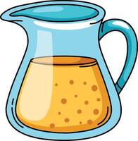illustration of colorful juice outline white on background vector