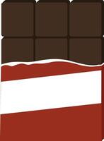 illustration of chocolate on a white background vector