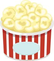 illustration of popcorn on a white background vector