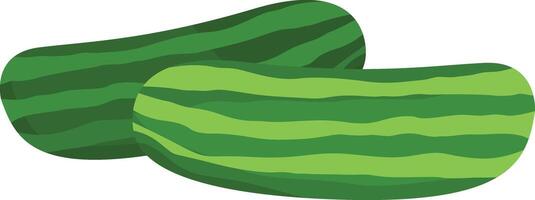 illustration of cucumber on a white background vector