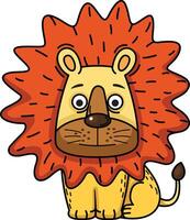 illustration of lion outline on a white background vector