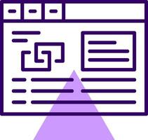 Link building Outline Slip Icon Style vector
