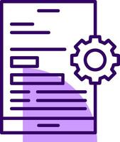 Mobile optimization Outline Slip Icon Style vector