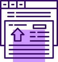 Redirect Outline Slip Icon Style vector