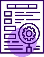 Keyword optimization Outline Slip Icon Style vector
