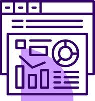 Metrics Outline Slip Icon Style vector