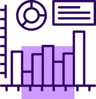 Histogram Outline Slip Icon Style vector